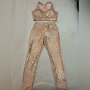 Electric Yoga leggings and bra set.